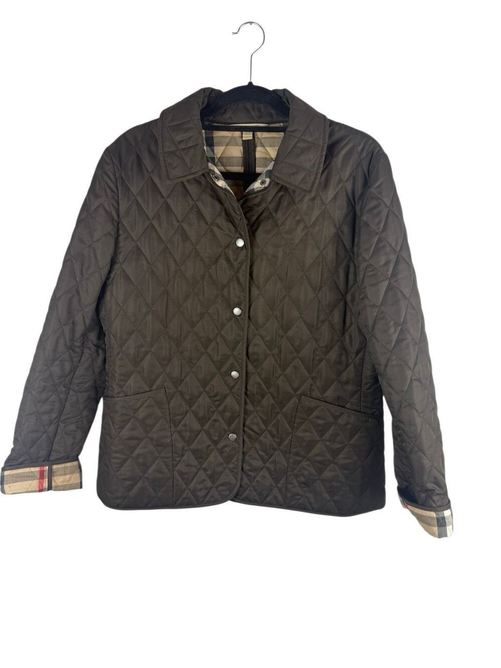 Burberry Brown Quilted Jacket - size L